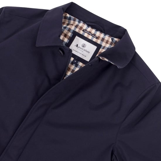 Aquascutum Active Shell Active Mid Trench Marineblauwe Jas - Image 3