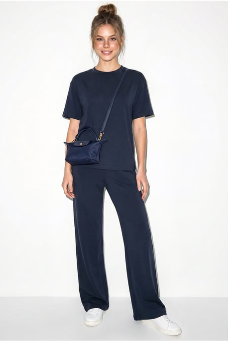 Ronde Hals T-Shirt en Broek Twee-Delige Set - Image 2