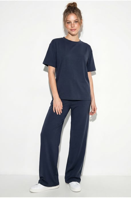 Ronde Hals T-Shirt en Broek Twee-Delige Set - Image 4