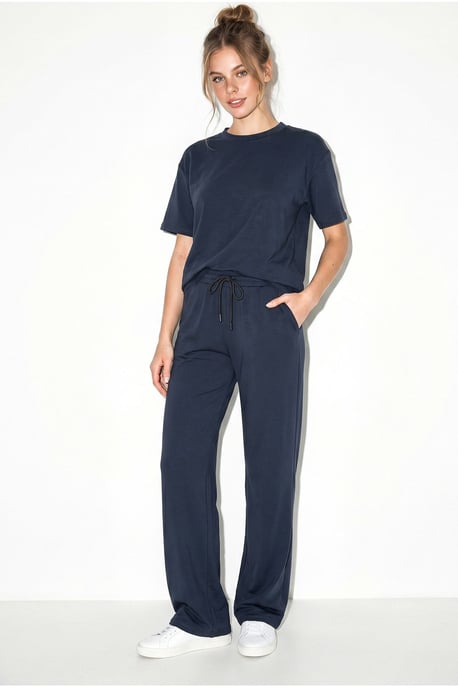 Ronde Hals T-Shirt en Broek Twee-Delige Set - Image 5