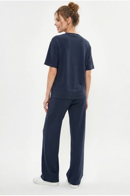 Ronde Hals T-Shirt en Broek Twee-Delige Set - Image 6