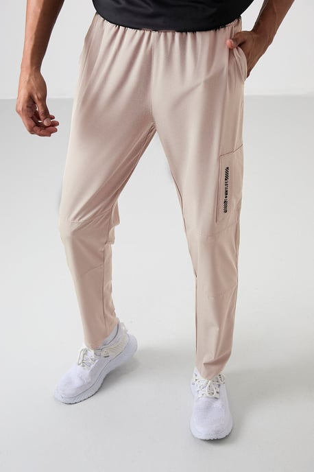 Heren Effen Sweatpants met Elastische Tailleband - Image 1