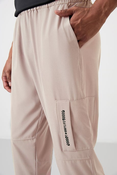 Heren Effen Sweatpants met Elastische Tailleband - Image 5