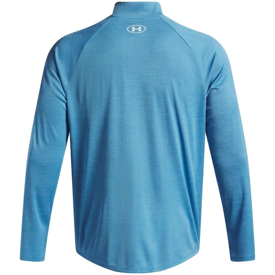 Under Armour Heren Tech Textured Half Zip Top (Etherisch Blauw) - Image 3