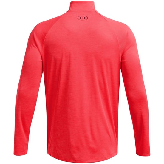 Under Armour Heren Tech Textured Half Zip Top (Racing Rood) - Image 6