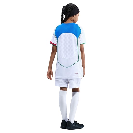 Nike Kinder-T-shirt met ruitjesmotief, „Total 90 Energy“ (Wit/blauw) - Image 2