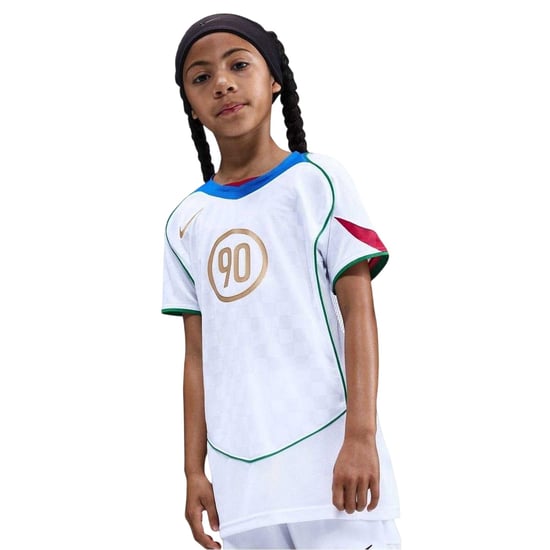 Nike Kinder-T-shirt met ruitjesmotief, „Total 90 Energy“ (Wit/blauw) - Image 3