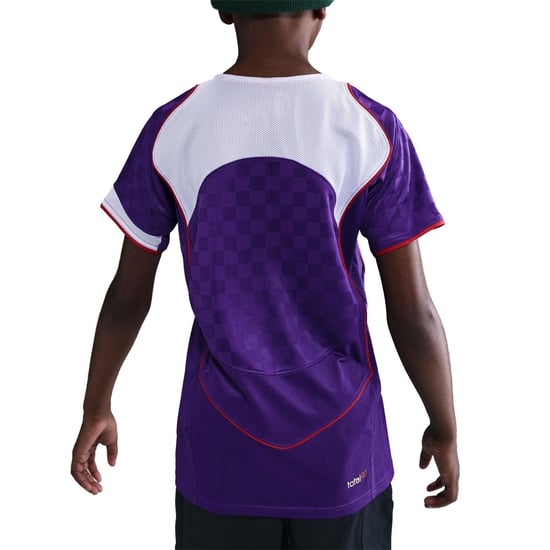 Nike Kinder-T-shirt met ruitjesmotief, „Total 90 Energy“ (Hof Paars) - Image 2