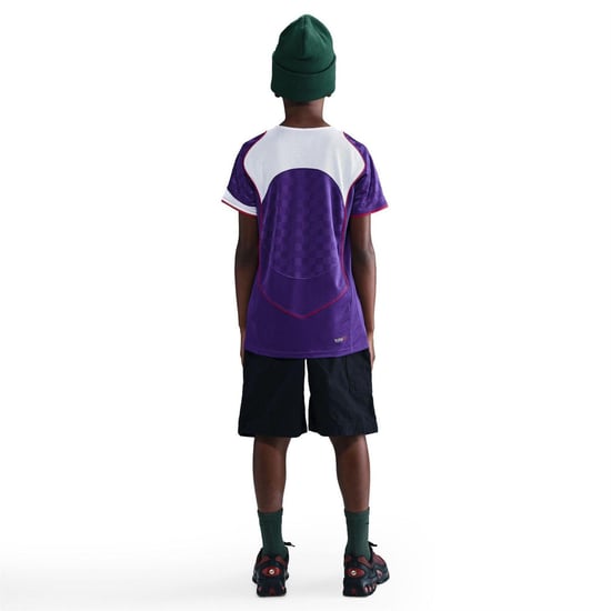 Nike Kinder-T-shirt met ruitjesmotief, „Total 90 Energy“ (Hof Paars) - Image 4