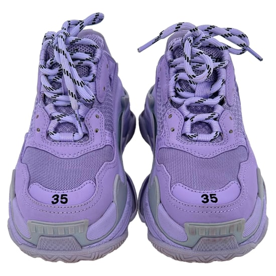 Balenciaga Triple S sneakers in paars nylon canvas - Image 3