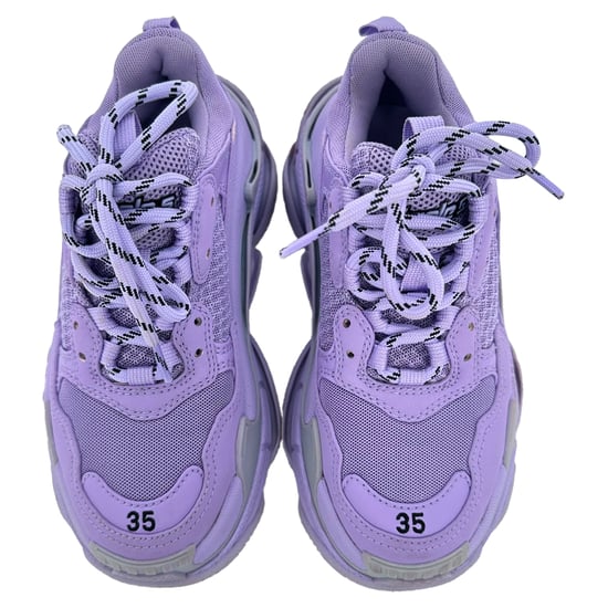 Balenciaga Triple S sneakers in paars nylon canvas - Image 4