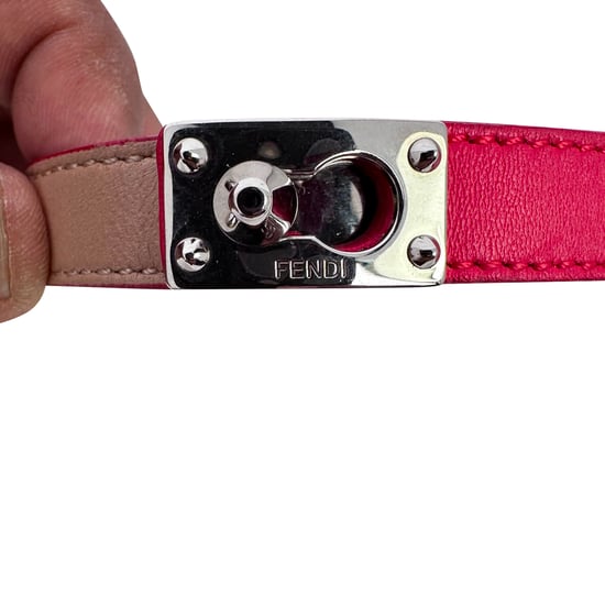 Fendi Double Wrap armband van veelkleurig leer - Image 3