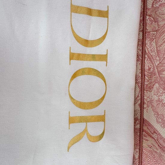 Dior Medium Book Tote Toile de Jouy geborduurde tas in roze canvas - Image 5
