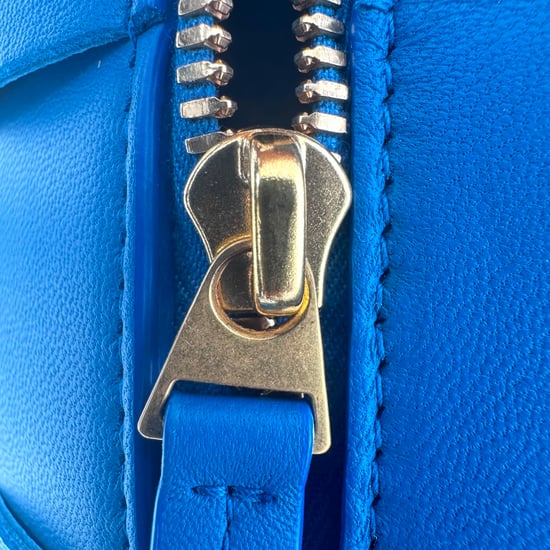 Bottega Veneta Small Brick Cassette schoudertas in blauw lamsleer - Image 5