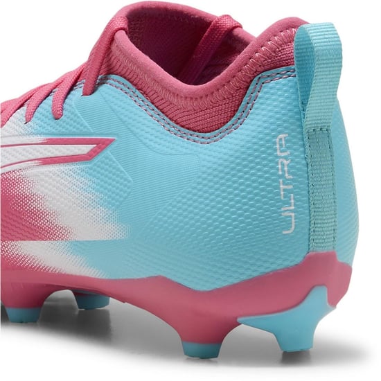 Puma Kinder/Kinder Ultra 5 Match Stevige Grond Voetbalschoenen (Roze/Wit) - Image 5