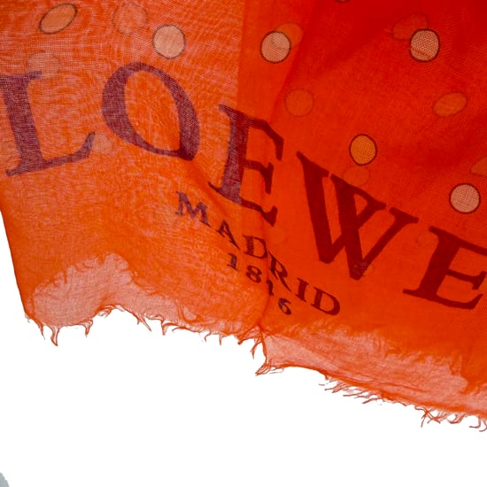 Loewe sjaal met levendige print in oranje modal - Image 2