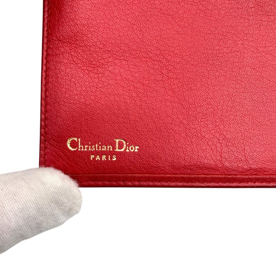 Dior Vintage leren portemonnee met reliëf CD-logo - Image 6