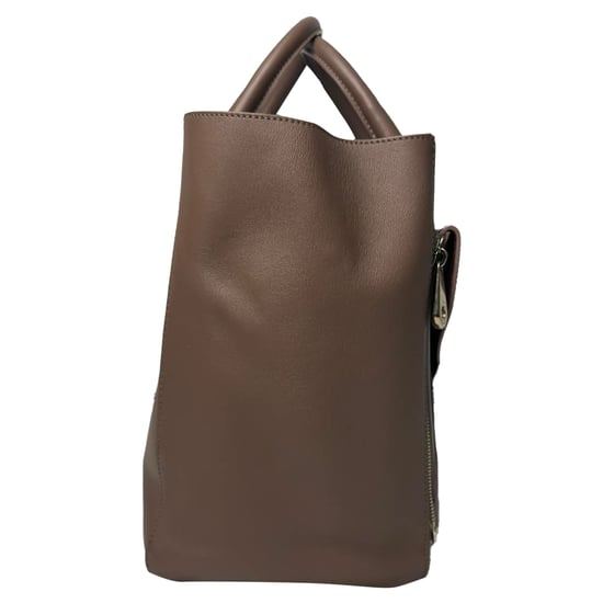 Moerbei Wilg Handtas in Bruin Leder - Image 2