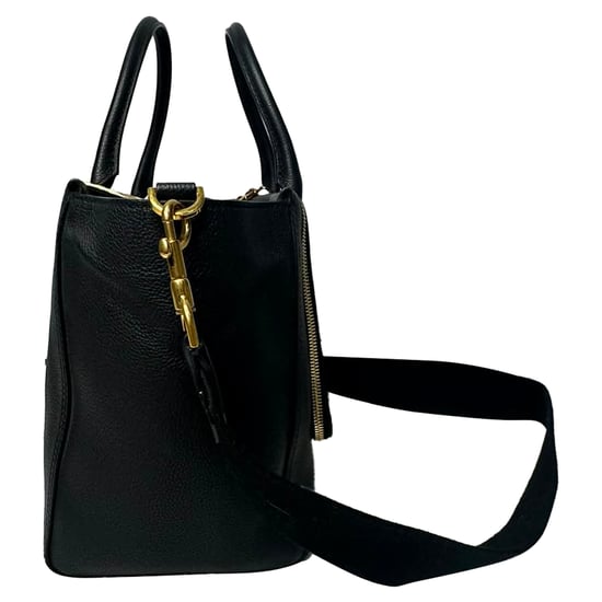 Anya Hindmarch Handtas met Bovenhandvat in Zwart Leer - Image 2