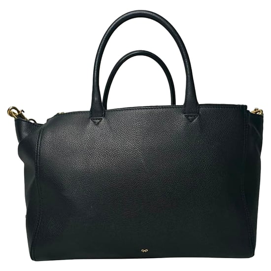 Anya Hindmarch Handtas met Bovenhandvat in Zwart Leer - Image 4
