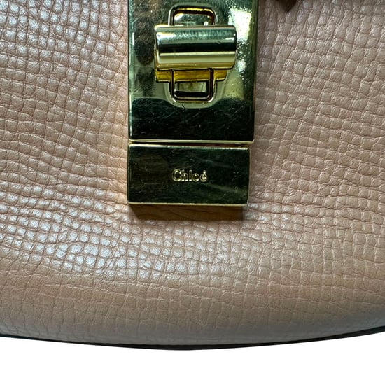 Chloé Mini Drew Chain Schoudertas in Oranje Leer - Image 6