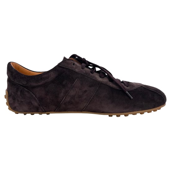 Tod's Lage Sneakers in Bruin Suède - Image 1