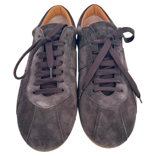 Tod's Lage Sneakers in Bruin Suède - Image 3