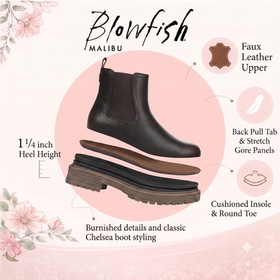 Blowfish Malibu dames chelsea boots van bruin kunstleer - Alfie - Image 2