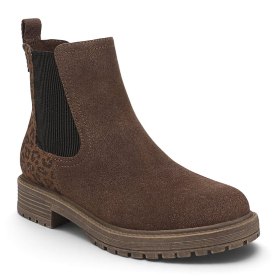 Blowfish Malibu dames chelsea boots van kunstsuède met bruine luipaardprint - Alfie - Image 5
