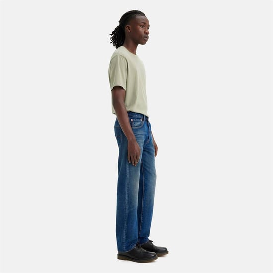 Levis Heren 501 Originele Crash Courses Jeans (Blauw) - Image 2