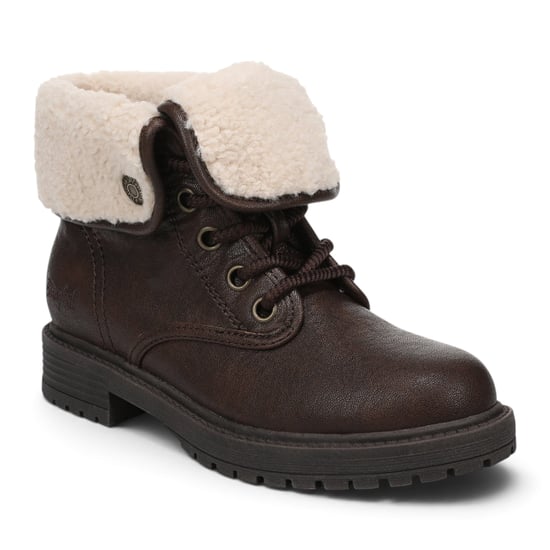 Blowfish Malibu dames winterlaarzen met veters van bruin kunstleer - Andy-Cozy - Image 5