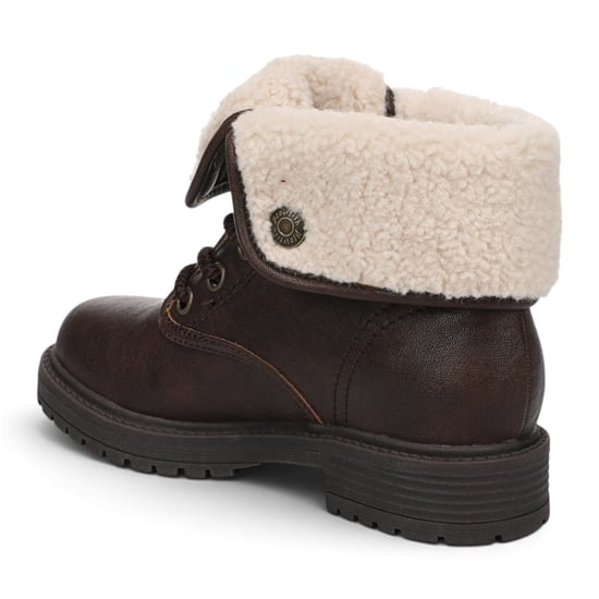 Blowfish Malibu dames winterlaarzen met veters van bruin kunstleer - Andy-Cozy - Image 6