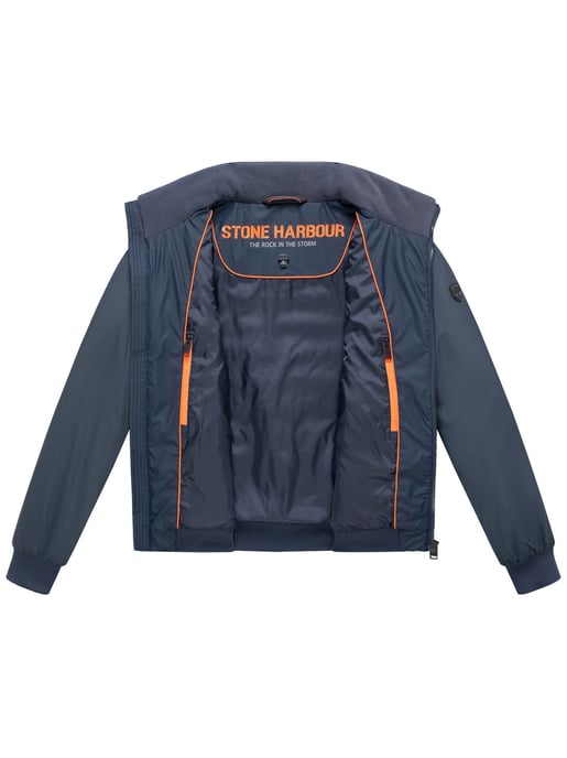 Stone Harbour heren winterjas Eliaam in materiaalmix - Image 4