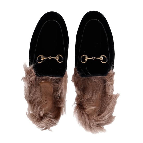Gucci Princetown Muilen in Zwart Fluweel - Image 5