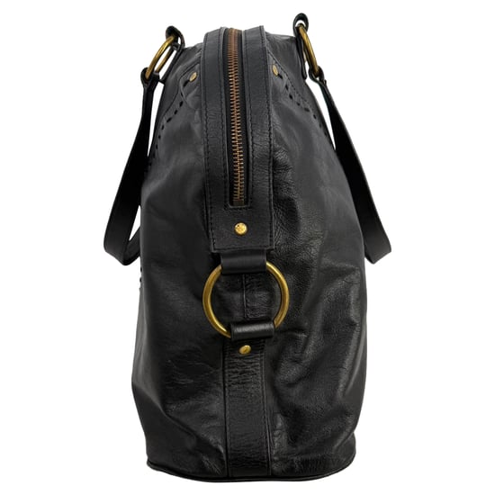 Yves Saint Laurent Oversized Muse Shoppers Tas in Zwart Kalfsleer - Image 2