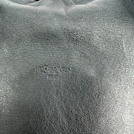 Yves Saint Laurent Oversized Muse Shoppers Tas in Zwart Kalfsleer - Image 4