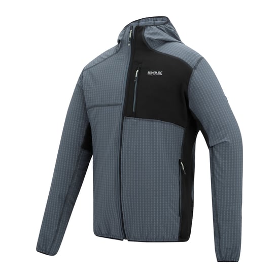 Regatta Heren Alven Full Zip Fleecejack (Stormgrijs/Zwart) - Image 4