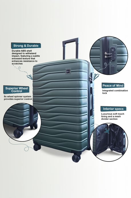 Hardshell groene 8-wielige bagagekoffer Tas Koffer - Voyage - Image 4