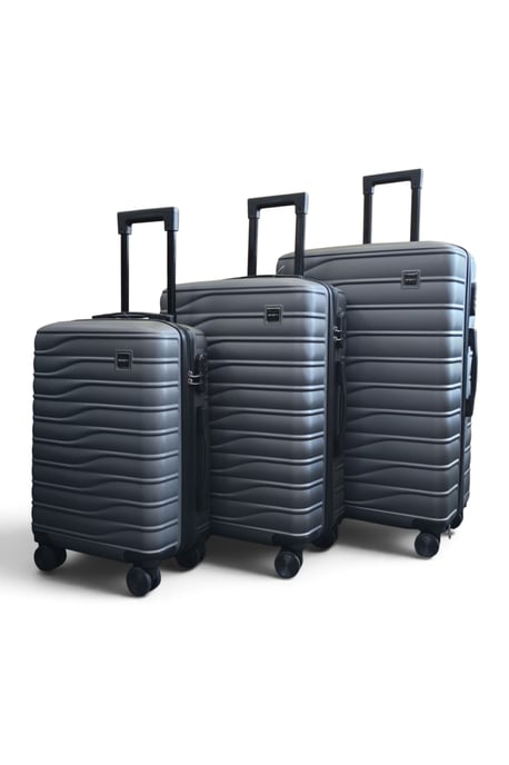 Hardshell Grijze 8-wiel Bagagekoffer Tas Koffer - Vespera - Image 5