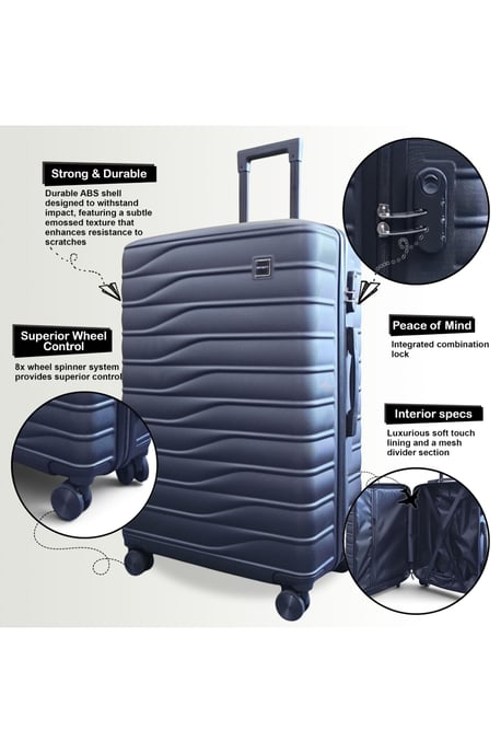 Hardshell Zwarte 8-wiel Bagagekoffer Tas Koffer - Reis - Image 4