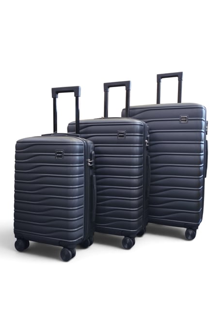 Hardshell Zwarte 8-wiel Bagagekoffer Tas Koffer - Vespera - Image 5