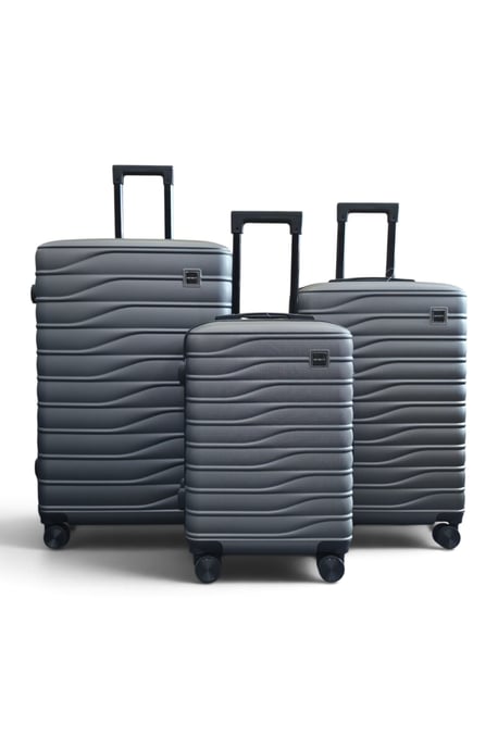 Hardshell grijze 8-wiel bagagekoffer Tas Koffer - Reis - Image 1