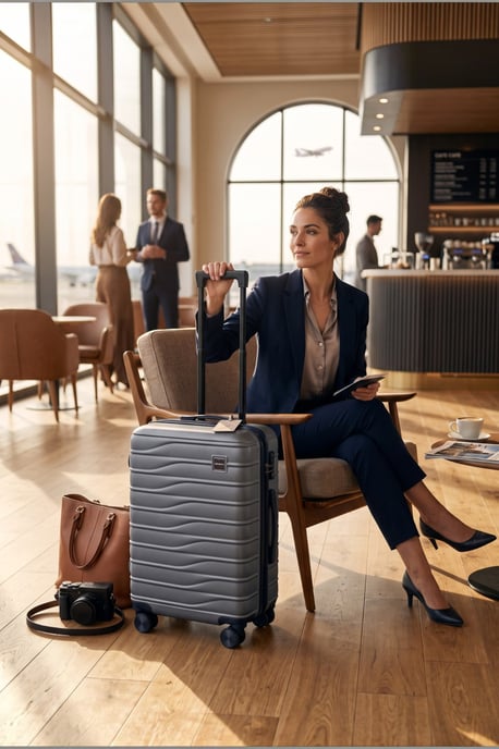 Hard Shell Koffiecabine 48 x 37 x 20 cm Veilige Bagagekoffer - Vespera - Image 1