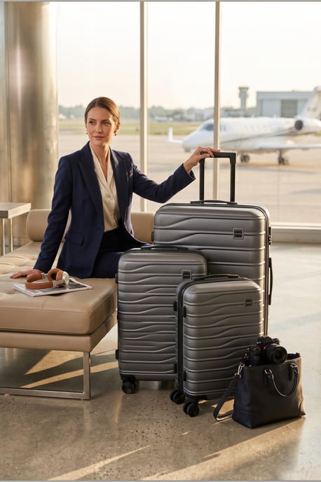 Hardshell Koffie 8 Wiel Bagagekoffer Tas Koffer Set - Reis - Image 2