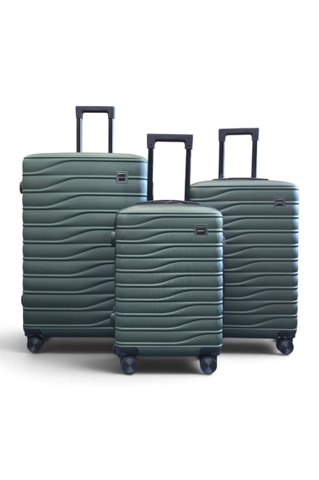 Hardshell groene 8-wielige bagagekoffer Tas Koffer Set - Reis - Image 1