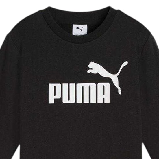 Puma Fleece-trainingspak met logo nr. 1 voor kinderen (Zwart) - Image 3