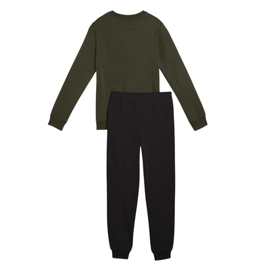 Puma Fleece-trainingspak met logo nr. 1 voor kinderen (Blauw/Groen) - Image 2