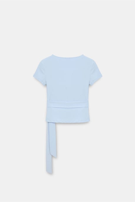 Crop Wrap Blouse met Strikdetail - Image 6