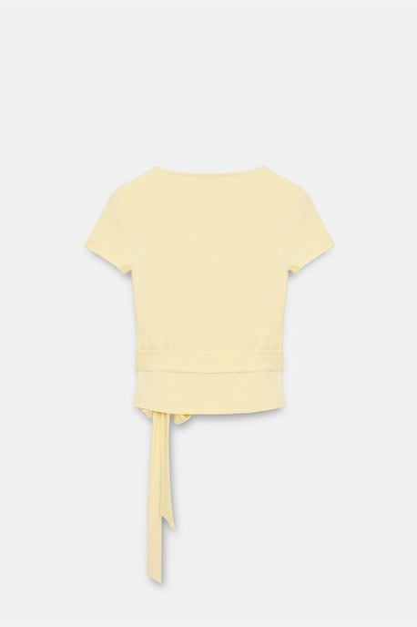 Crop Wrap Blouse met Strikdetail - Image 6