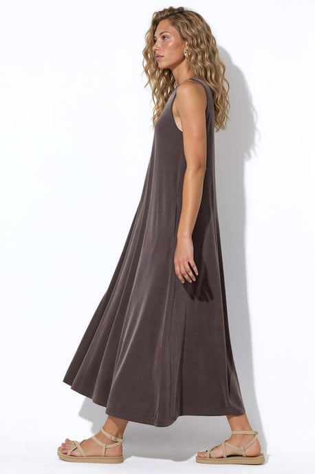 Mouwloze Maxi Jersey Jurk - Image 2